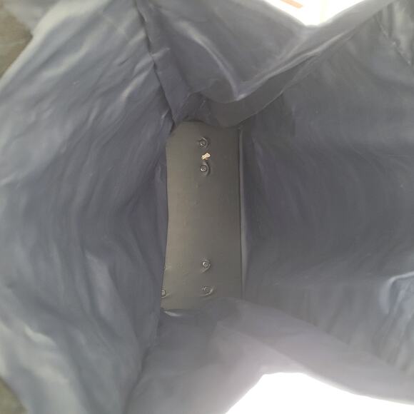 Vincenzo Valentino Shopping Bucket Bag On Wheels Nylon Foldable Navy Blue XL - Picture 7 of 10